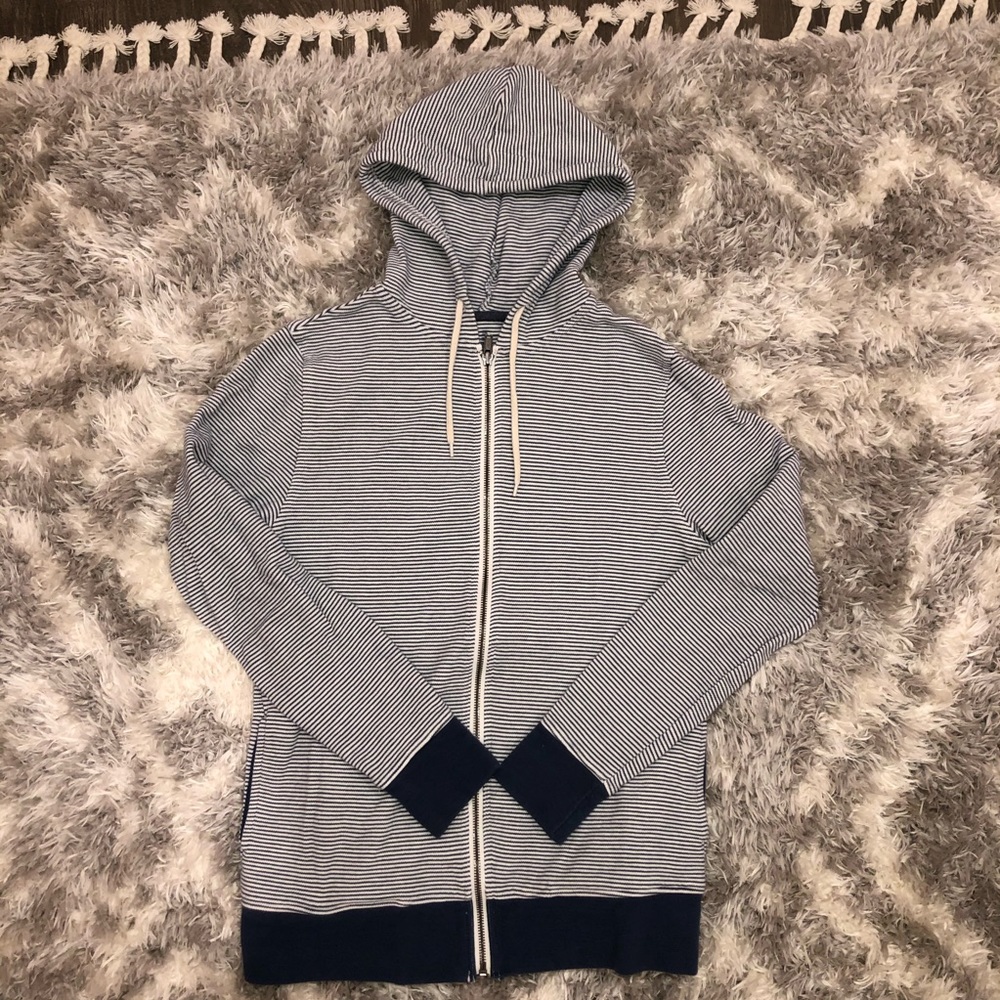Men’s Gap Small Striped Light Zip Up Hoodie